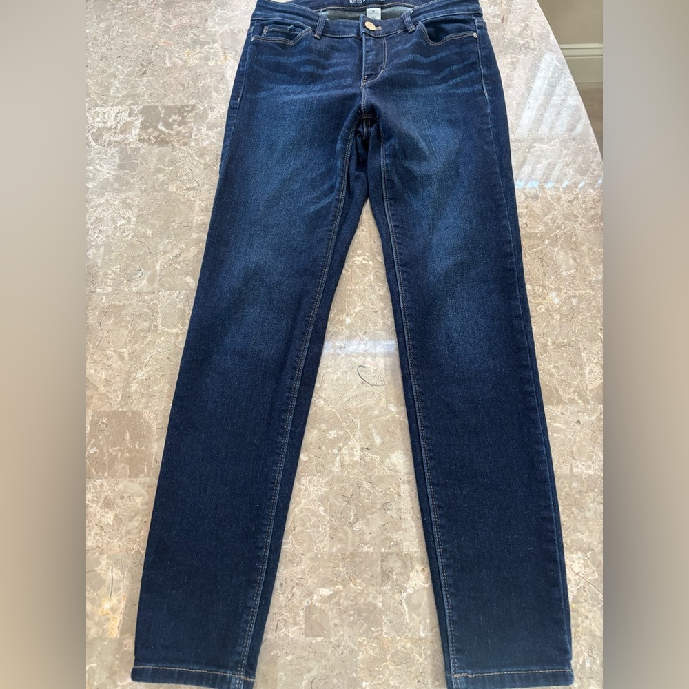 White House black market skinny blue jeans 0S